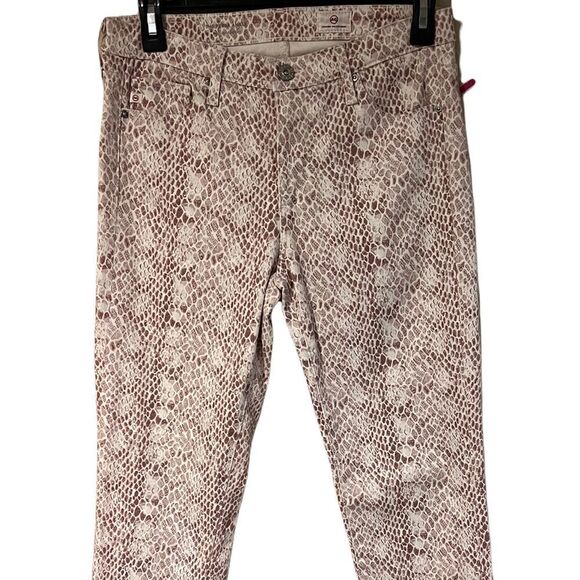 Adriano Goldschmied AG Snake Print Prima Ankle Jeans - Picture 9 of 15